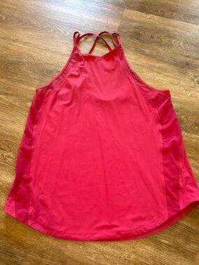 lululemon athletica Bright Pink Strappy High-Neck Tank